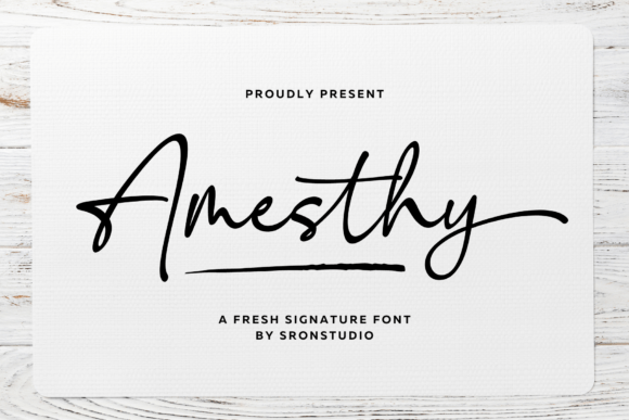 Amesthy: A Signature Font for Digital Branding
