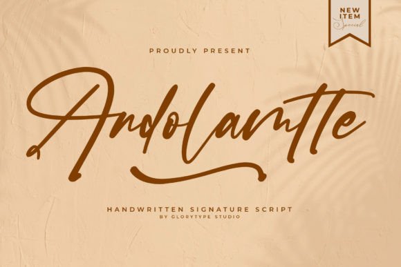 Andolamtte: A Handwritten Font for Crafters