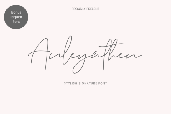 Auleyathen: A Stylish Script Font for Editorial Design