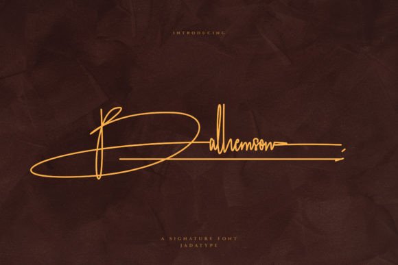Balhemson: A Handwritten Font for Polished Brands
