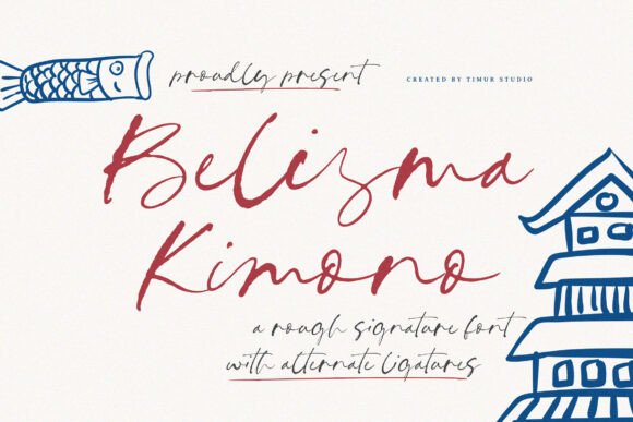 Belisma Kimono Font for Authentic Branding