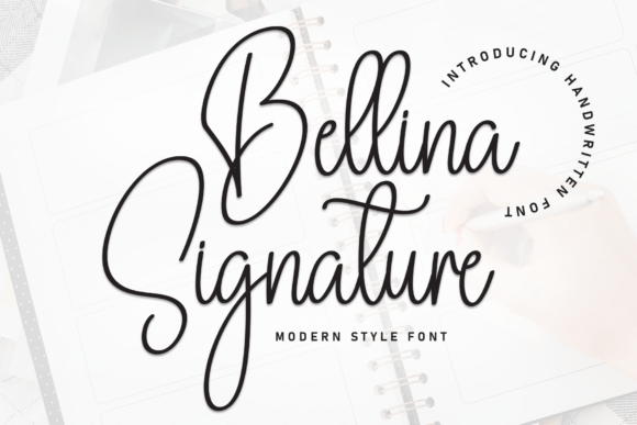 Bellina Signature: A Script Font for Elegant Campaigns