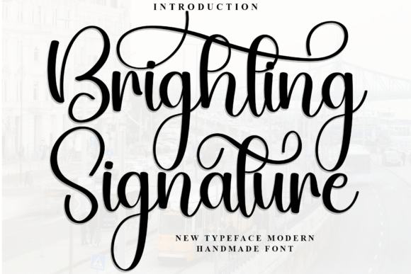 Brighting Signature: A Typeface for Editorial Grace