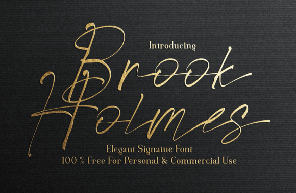 Brook Holmes: A Script Font for Editorial Design