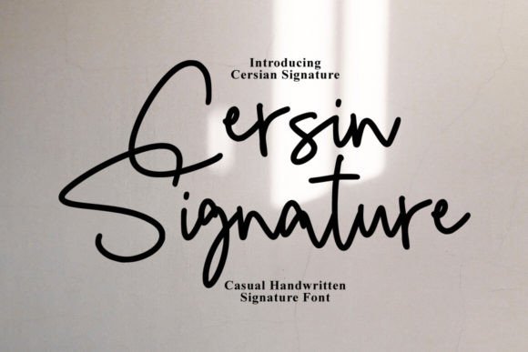 Cersin Signature Font Review for Marketers