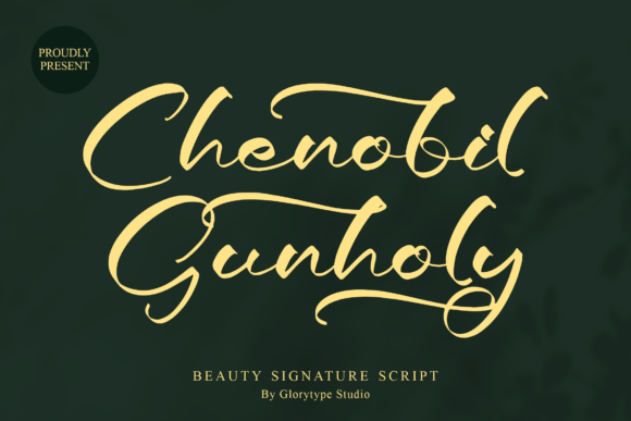 Chenobil Gunholy: A Script Font for Branding