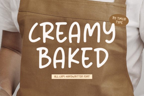 Creamy Baked: A Handwritten Font for Digital Design