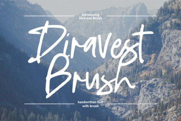Diravest Brush: A Handwritten Typeface for Editorial Design
