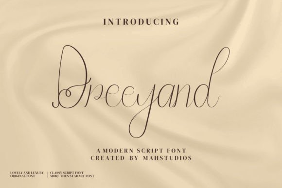 Dreeyand Script Font for Makers