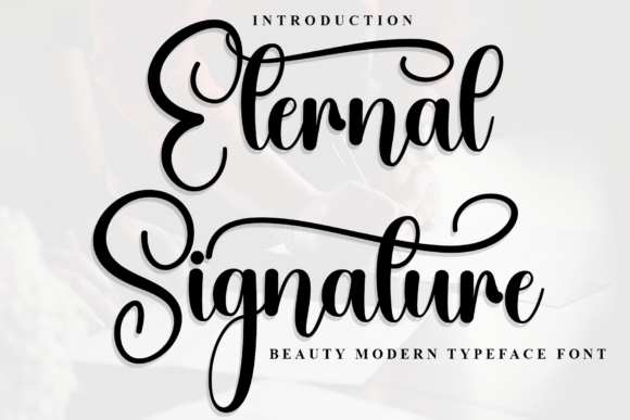 Eternal Signature: A Festive Script Font for Marketers
