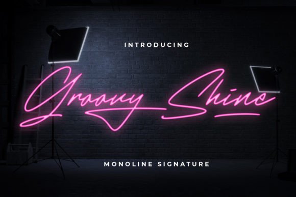 Groovy Shine: A Signature Font for Bold Branding