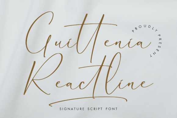 Guittenia Reactline: A Signature Script Font Review