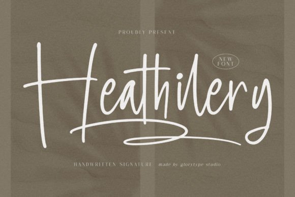 Heathilery: A Modern Script Font for Web Design