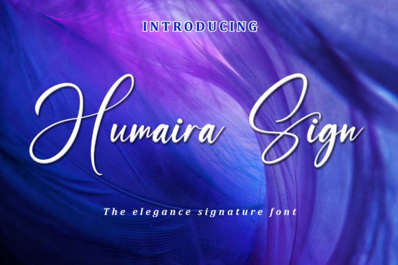 Humaira Sign: A Delicate Typeface for Elegant Branding
