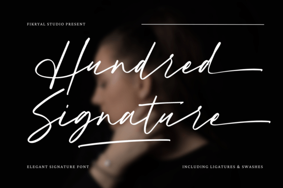 Hundred Signature Font for Elegant Branding