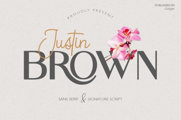 Justin Brown Duo Font for Branding