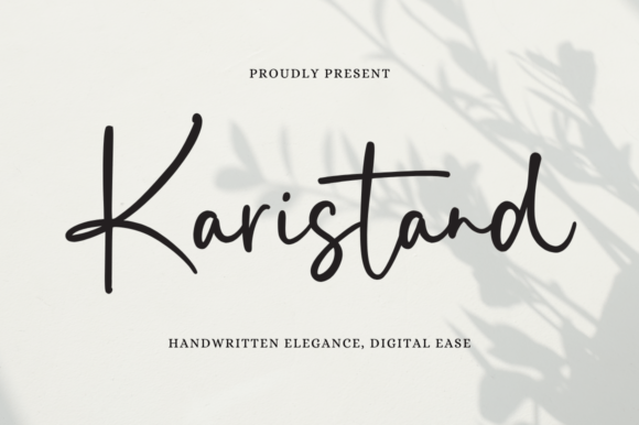 Karistand: A Handwritten Typeface for Editorial Warmth
