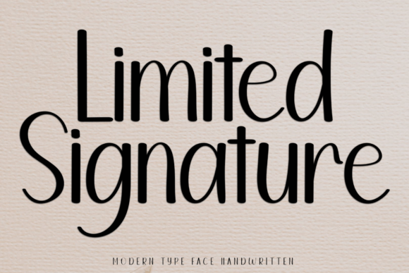 Limited Signature: A Handwritten Font for Editorial Clarity
