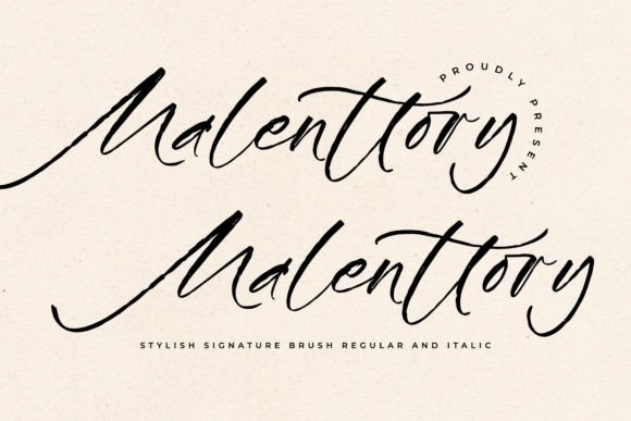 Malenttory: A Script Font That Elevates Small Business Branding