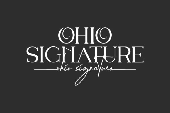 Ohio Signature: A Serif Font for Polished Branding