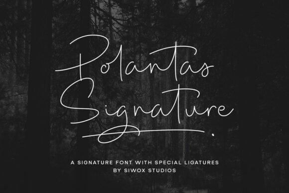 Polantas Signature: A Handwritten Font for Marketers