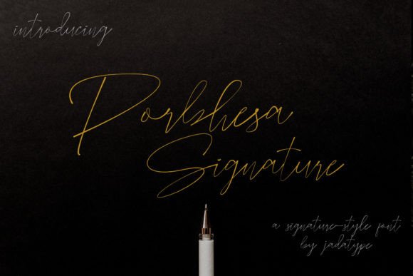 Porbhesa Signature Font for Web Design