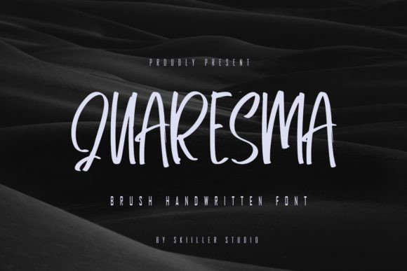 Quaresma Brush Handwritten Font for Brands