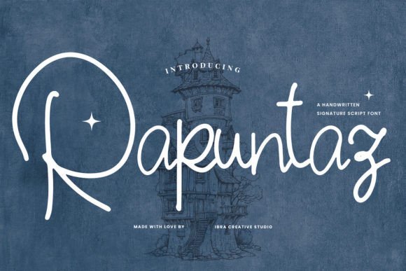 Rapuntaz: A Graceful Script Font for Editorial Design