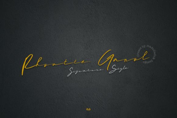 Rhoutte Ganol: A Script Font for Professional Branding