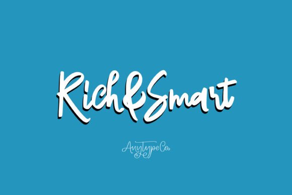 Rich Smart: A Handwritten Typeface for Editorial Design