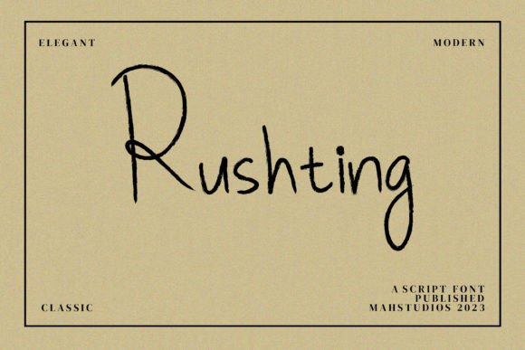 Rushting Typeface: A Designer’s Guide to Modern Script Branding