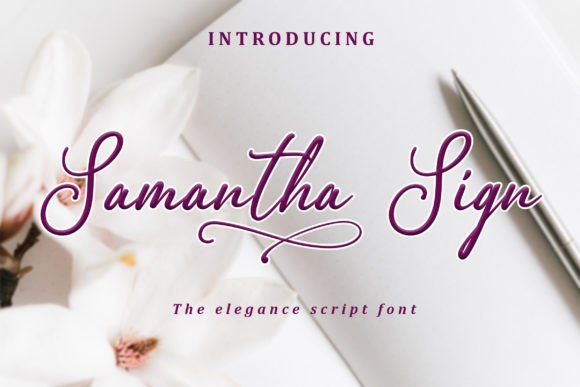 Samantha Sign Font Review for Web Designers