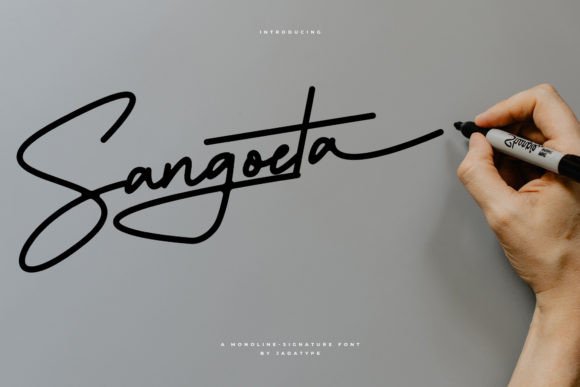 Sangoeta: A Handwritten Font for Modern Web Design