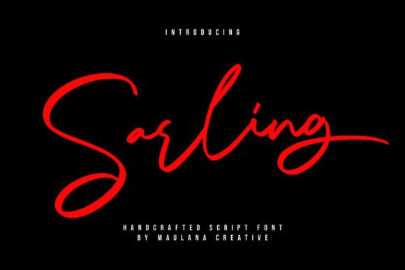 Sarling: A Versatile Script Font for Crafters