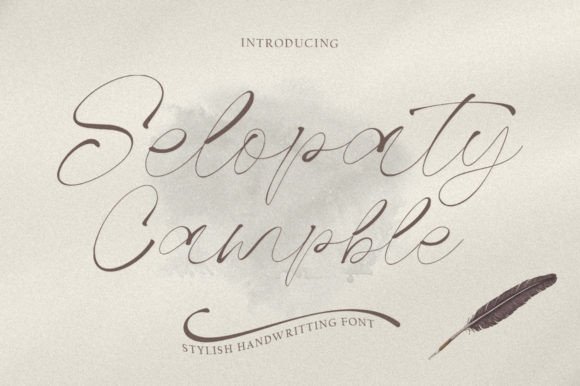 Selopaty Campble: A Handwritten Typeface for Modern Branding