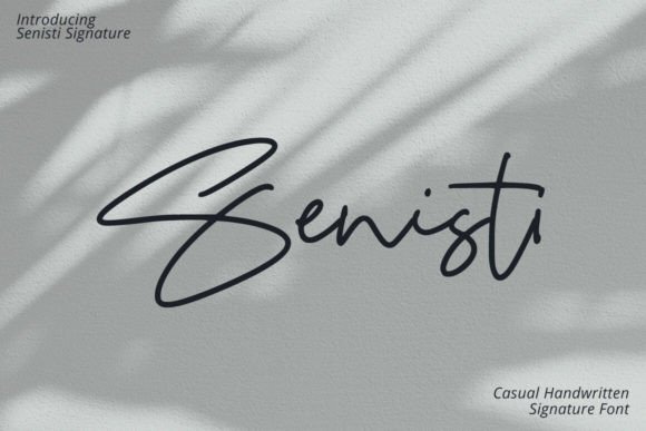 Senisti: A Handmade Script Font for Makers