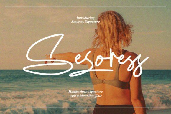 Sesoress: A Handmade Script Font for Modern Web Design