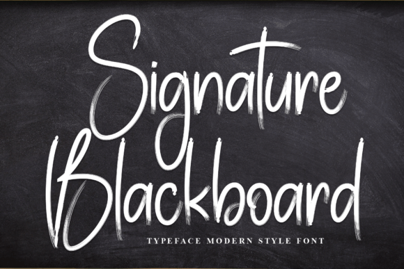 Signature Blackboard: A Handwritten Typeface for Editorial Design