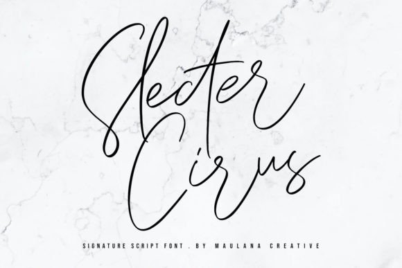 Slecter Cirus Font for Handmade Brands