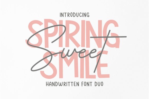 Spiring Smile Sweet: A Handwritten Font Duo for Branding