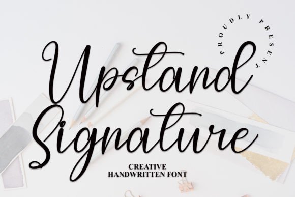 Upstand Signature: A Romantic Script Font for Branding